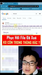 262K views · 1.5K reactions | mẹo khôi phục file đã xoá vĩnh viễn không còn trong thùng rác trên máy tính #minhlakhoa #khoatinhoc #tinhocvanphong #meotinhochay #WindowsTips #reelsfb | Mình Là Khoa | Facebook