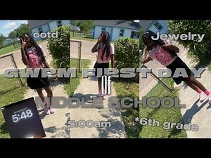 GRWM FIRST DAY OF MIDDLE SCHOOL|* 6th Grade ootd, grwm, nails, hair and more