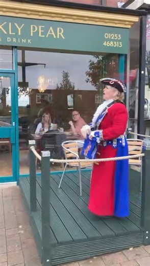 The sleepy village of Ansdell comes to life as The Prickly Pear restaurant officially opens. Our charismatic female Town Crier Kila Redfern did a cry as the restaurant opens to the public. | Lytham St Anne’s News