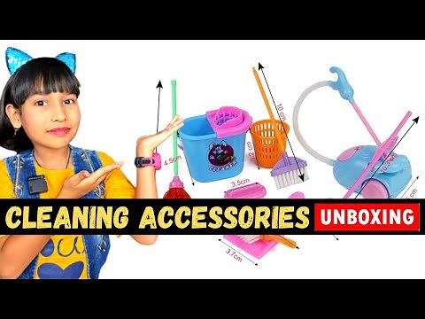 Mini Dollhouse Accessories - House Hold Cleaning Tools UNBOXING