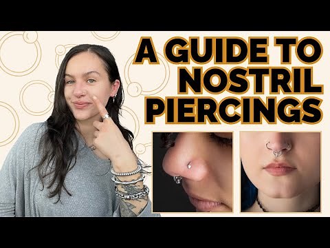 A Guide to Nostril Piercings: Pain, Aftercare, and Jewelry #piercings #bodypiercing #nosepiercing