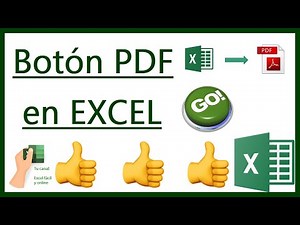 📊 Crea un BOTÓN en EXCEL para GENERAR un PDF en SEGUNDOS ⏱️ ¡Fácil y Rápido! 🚀