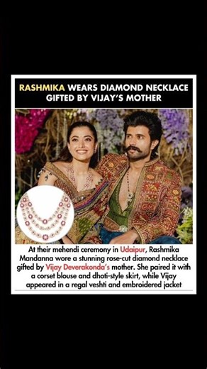 Inside Rashmika Mandanna’s Dreamy Mehendi Ceremony: The Special Gift from Vijay’s Mother! 💍✨