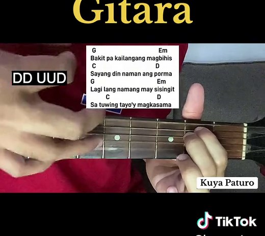 Easy Guitar Tutorial for 'Gitara' by Parokya ni Edgar