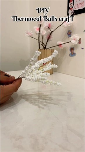 DIY thermocol balls craft #diy #trending #craftideas