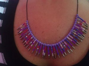 DIY: Easy Safety Pin Necklace with Beads