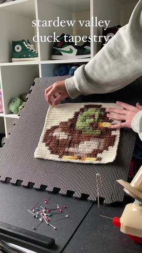 Stardew Valley Duck Tapestry: Creating Beautiful Patterns with StitchFiddle