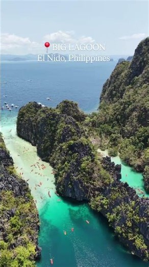 This Hidden Lagoon in the Philippines Looks Unreal 🇵🇭 Big Lagoon, El Nido From Above 🚁✨