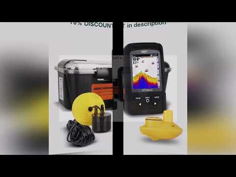 A must-have product! LUCKY FF718LIC Fish Finder Portable Wireless Sonar Sensor Alarm Wired Beam Se