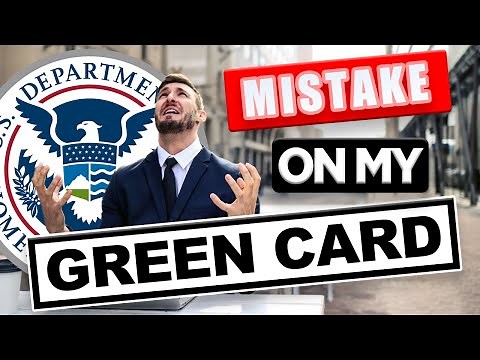 How to fix a mistake on your green card