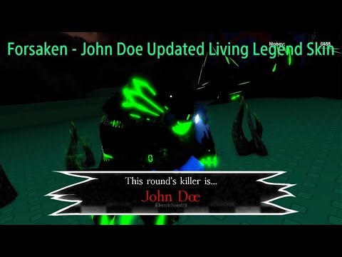 Roblox Forsaken - John Doe Updated Living Legend Skin Gameplay
