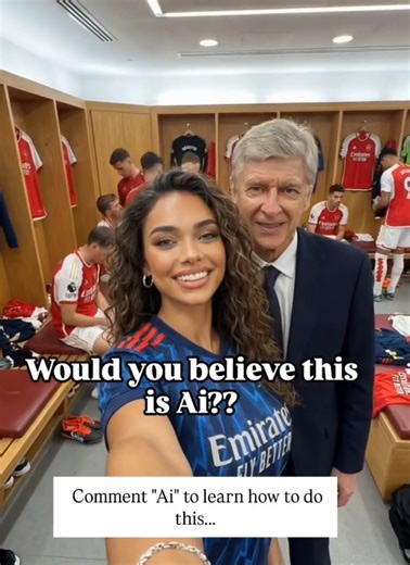 Cute little pre-match meet up.... 🤭 Well done today boys! I reckon she's their lucky charm as they just keep on winning...😜✨️👏🏾 How does she get to meet all the players and make it to every game?? Well, it's because she isn't even REAL 🤭🤪 I created her in one day, so now she can show up anywhere and do anything with just a few prompts since learning how to... Now she shows up for me 24/7, living her best life and making me money whilst I also live my best life and be around for my children