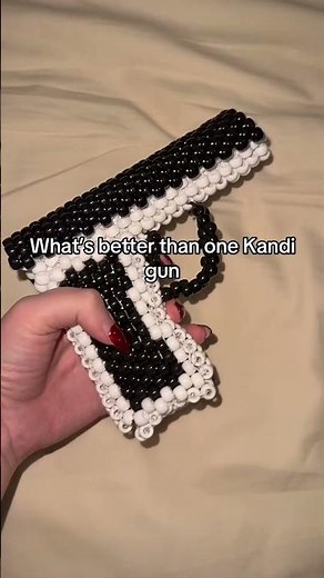TWO Kandi Guns 💀 Biggest Kandi Builds #kandi #bracelet #kandikid