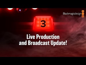 Live Production and Broadcast Update