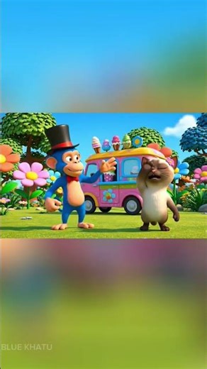 full part 👇#shorts #bluemonkey #cat #animation