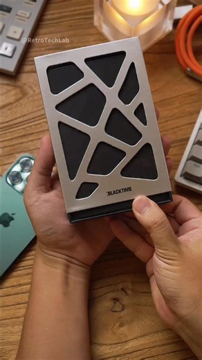 RetroTech Lab on Instagram: "This MagSafe power bank flips the design—battery on top, slim bottom. A unique look that keeps your iPhone comfy to hold while charging.#techgadget"