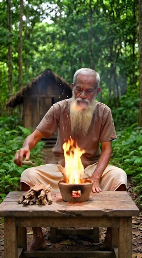 Man Cooking Octopus in the Jungle 🐙🔥 | Primitive Outdoor Cooking ASMR #food #meat