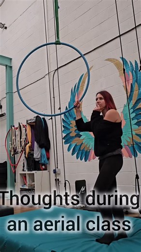 Thoughts during an aerial class! #funny #aerialclasses #aerialdance #aerialdance #aerialist #aerialstudio #dancestudio #fitness #ware #hoop #aerialhoop #hoopclass #aerialinstructor | Studio Fly