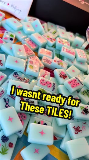 Just got my first bespoke Mahjong tile set 🀄️✨ The details on these… I’m OBSESSED 😍 #mahjong #mahjongtiles #thedaintytable #tilelove #mahjongstyle @bespoke_mahjong