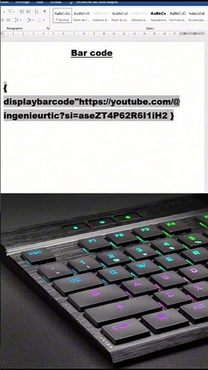 Comment générer un code QR sur word sans logiciel et gratuitement ? #word #pc #excel #astuce #qr