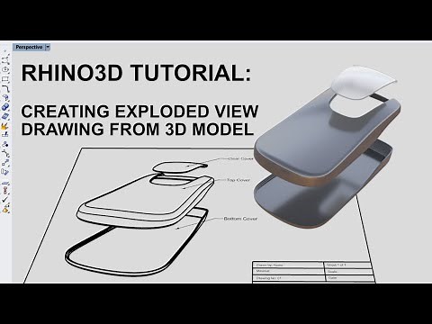 Rhino Tutorial: Creating Exploded View Drawing from 3D Model