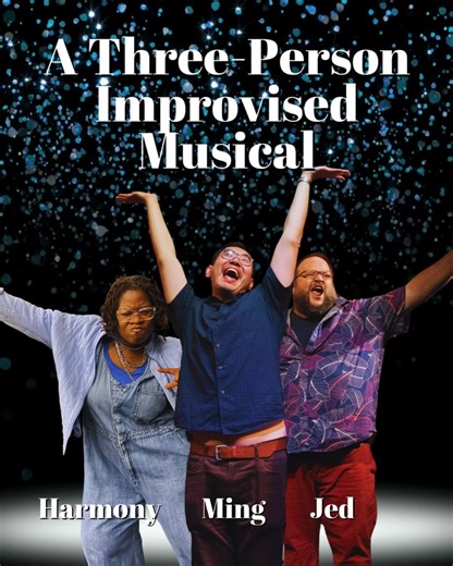 Knockoff Broadway on Instagram: "Tomorrow night is an exciting first: Knockoff Broadway will be attempting our first-ever hour-long THREE-PERSON improvised musical. Oh and it's gonna be a holiday show! It's smack in the middle of the holiday season and almost everyone is out of town. Will this plunky threesome be able to put on a Broadway caliber musical without a script and save the holidays? There's only one way to find out! Tomorrow night at 8pm at the All Out Comedy Theater. @alloutcomedythe