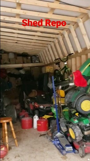 Shed Repo full of stuff.. #shedhappens #shedrepo #shorts