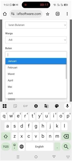 RT Monthly Contribution Input