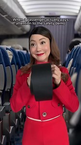 2.3M views · 10K reactions | When someone FINALLY listens to the flight safety demo  #security #cabincrew #flightattendant | jeenie.weenie | Facebook