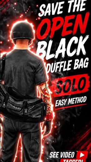 Save OPEN Black Duffle Bag SOLO in #gtaonline 🔥