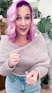 How to wear the Easy Eyelet Sweater Scarf