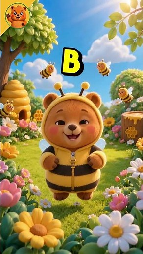 B is for Bee 🐝 | Learn Letter B with Koko the Quokka | Kids ABC Songs #shorts