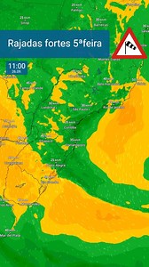 Rajadas de vento, RadarClima https://to.climaeradar.com.br/vento 🙌 #maps #vento #clima #Brasil #RS | Clima & Radar Brasil