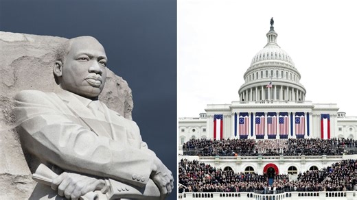 Trump's inauguration falls on MLK Day. That overlap is pretty rare