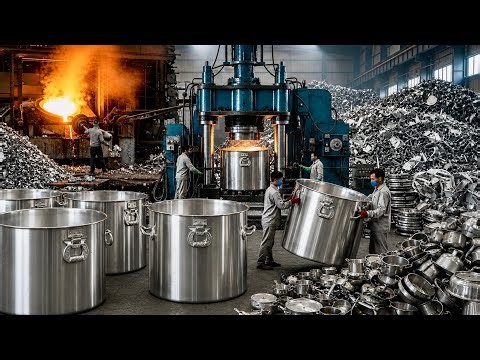 Incredible Aluminium Recycling Process In Factory | How Aluminium Scrap Becomes Huge Cooking Pots