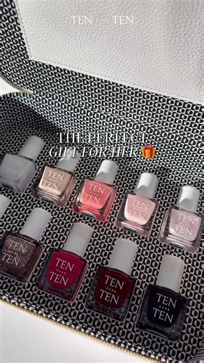 Our Nail Color Gift Set features bestselling 8-free polishes in modern, wearable shades—beautifully boxed and ready to wrap. Give the joy of a healthier nail routine this season. | Tenoverten | Facebook