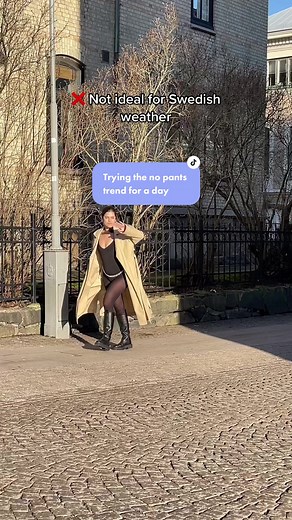 Which trends would you like us to try next? 💅 #nopantschallenge #nopantstrend #nopants #runwayfashion #kendalljennertrend