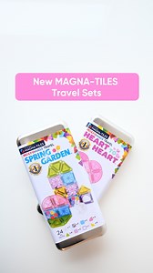 New year, new Travel Sets! Introducing two new MAGNA-TILES Travel Sets: 🩷 Heart to Heart: Build dreamy and colorful towers wherever you go! Perfect for Valentine’s Day, birthday surprises, or simply inspiring everyday play! 💛 Spring Garden: Kids can build colorful gardens, cozy cottages, and spring scenes on the go with flower tiles and a curious bunny companion. Comment NEW to get the link to add these sets to your MAGNA-TILES collection! #MAGNATILES #newrelease #kidstoys | MAGNA-TILES Brand 