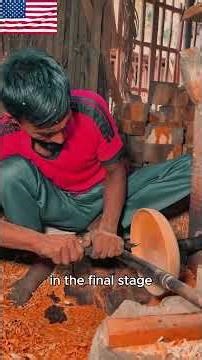 Wooden Plate Making That Looks Impossibly Perfect #lathe #woodworking #carving