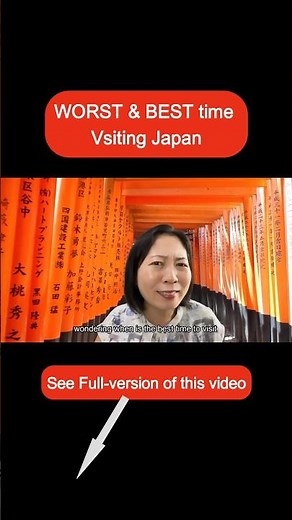 When is the BEST and WORST time to visit Japan?🤔 #traveljapan #triptojapan #japantravel #japantrip