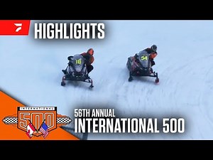 56th Annual International 500 Snowmobile Race 2/1/25 | Highlights