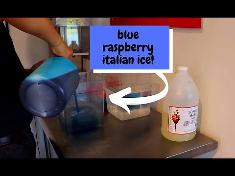 Make A Delicious Blue Raspberry Italian Ice with I.Rice and Electro Freeze!