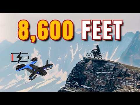 Dirt Biking Canada’s HIGHEST Road (Drone Crash)