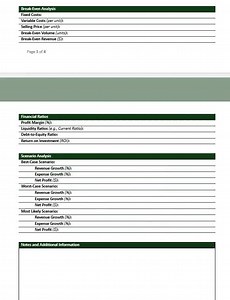 Financial Forecasting Template – Editable and Printable Tool for Projecting Business Revenue, Expenses, and Cash Flow Trends - Etsy