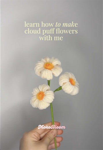 Create Beautiful Pipecleaner Cloud Puff Flowers