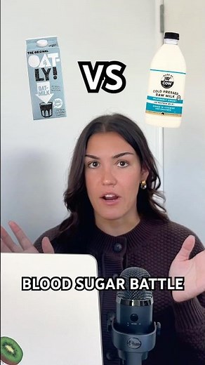 Oat milk vs full cream dairy (blood sugar results)