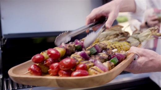 Give your meal the grill — and griddle — it deserves. Get more ways to cook with the Commercial Series™ 4 Burner Gas Grill & Griddle. | Char-Broil
