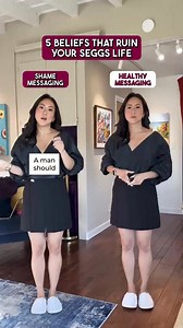 Shame messaging vs healthy messaging 💬 Follow for more seggs education that turns the bedroom into a carnival! | Luvbites by Dr. Tara