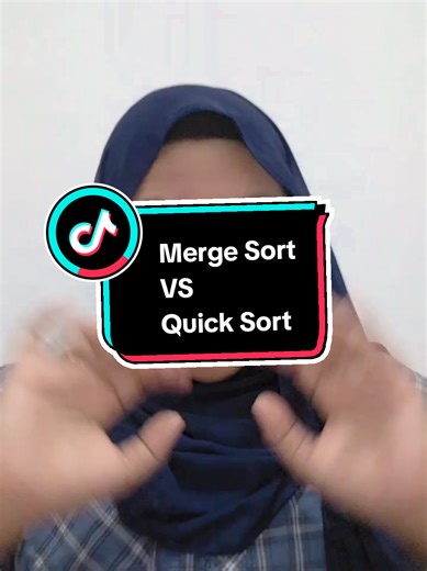 📊 MergeSort vs QuickSort ⚡ Dua algoritma sorting legendaris yang sering dipakai di dunia nyata! Siapa yang lebih cepat? Yuk kita bongkar bareng 🚀 dengan dosen pendamping : @saya.zainal.asli #Coding #Algorithm #Informatika #QuickSort #MergeSort