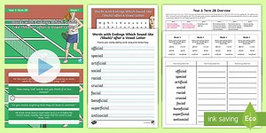 Year 6 Term 2B Week 1 Spelling Pack